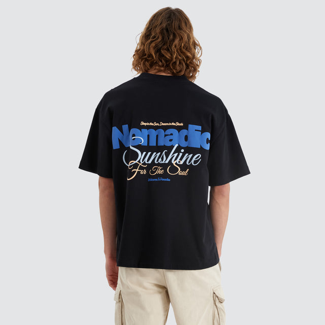 Sunshine Street Tee Jet Black