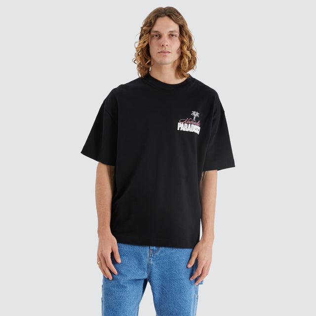 Spinning Street Tee Jet Black