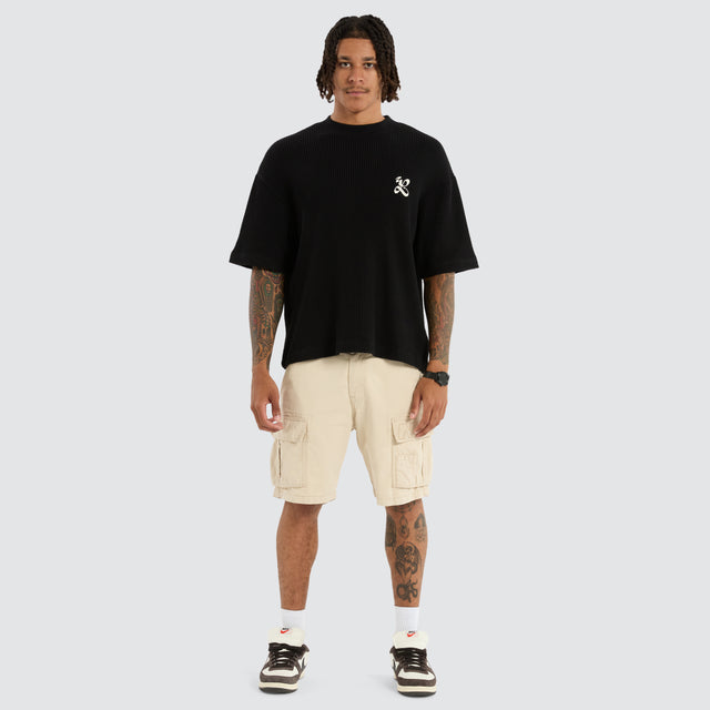 Big Waffle Street Tee Black