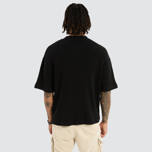 Big Waffle Street Tee Black