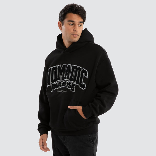 Archie Oversized Hoodie Jet Black