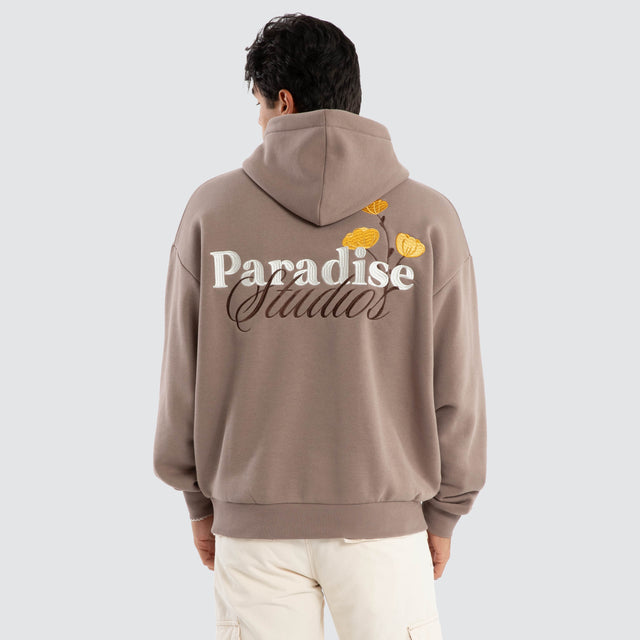 California Oversized Hoodie Brown