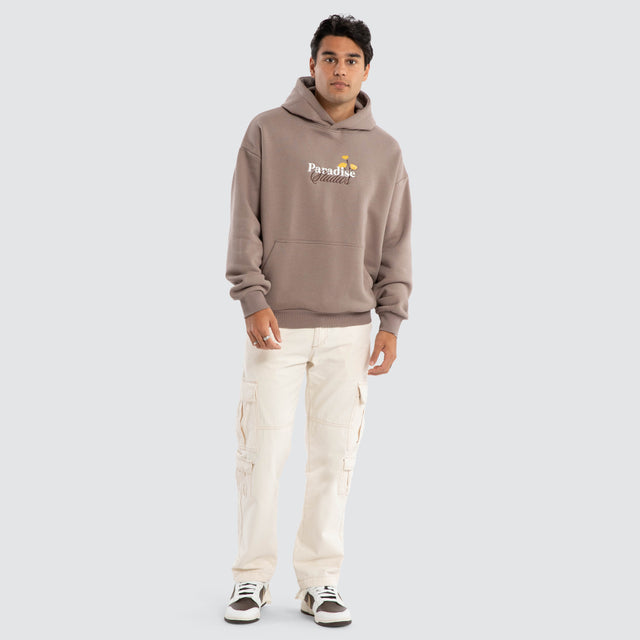 California Oversized Hoodie Brown