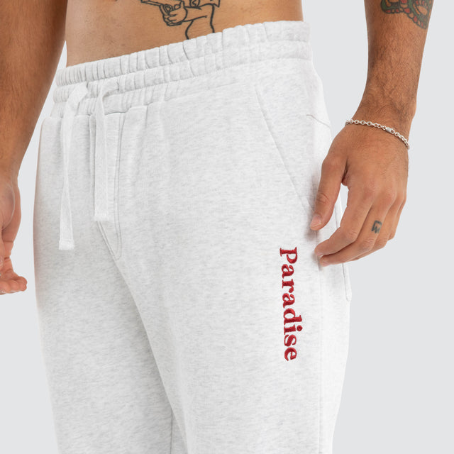 model wears Merch Tracksuit Pant Snow Marle Trackpants Grey - image 3