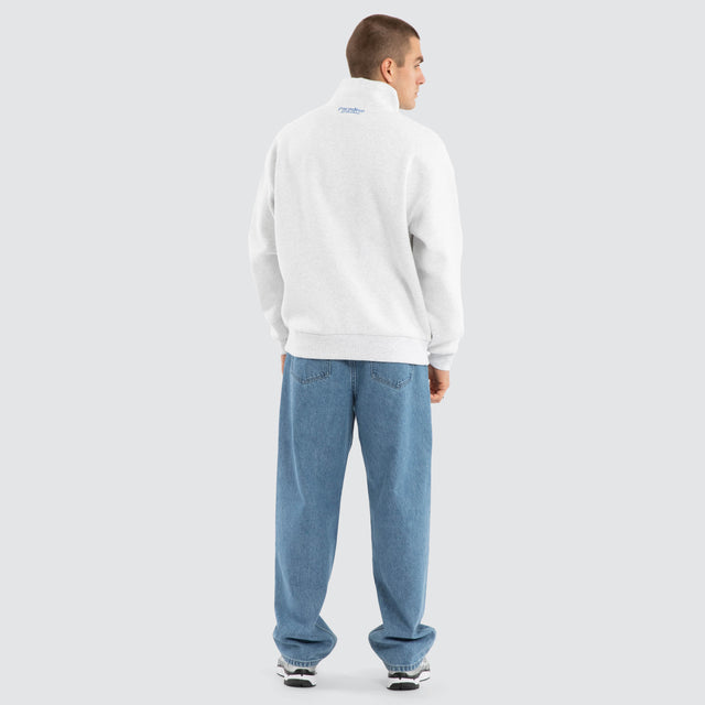 Sunbathe 1/4 Zip Sweater Snow Marle