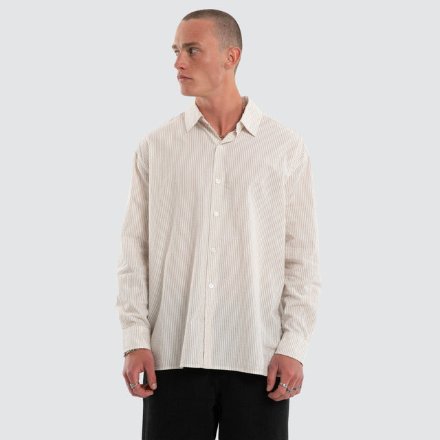 Dunewave Long Sleeve Shirt Sand Stripe