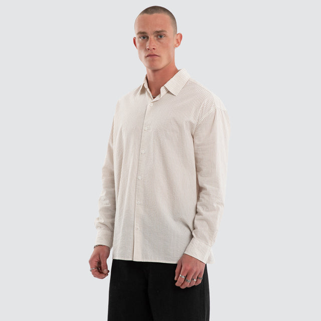 Dunewave Long Sleeve Shirt Sand Stripe