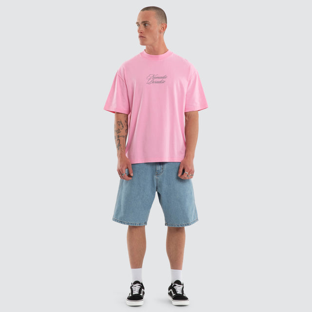Suites Street Tee in Pink