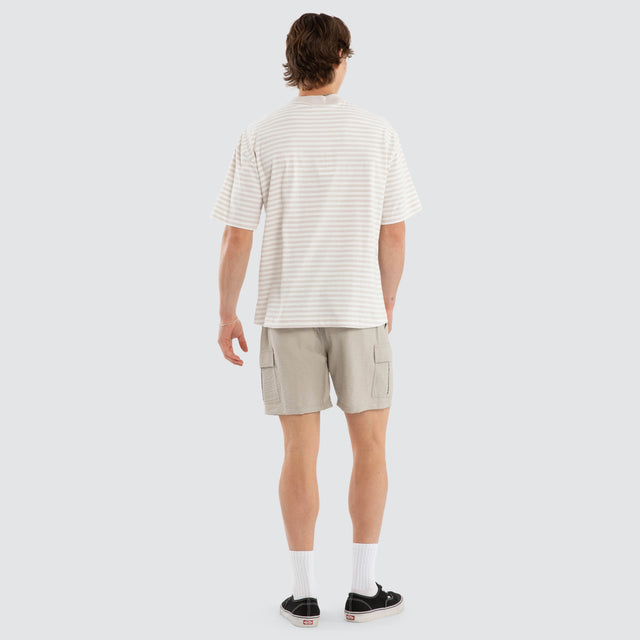 Coasta Street Tee Grey/White Stripe