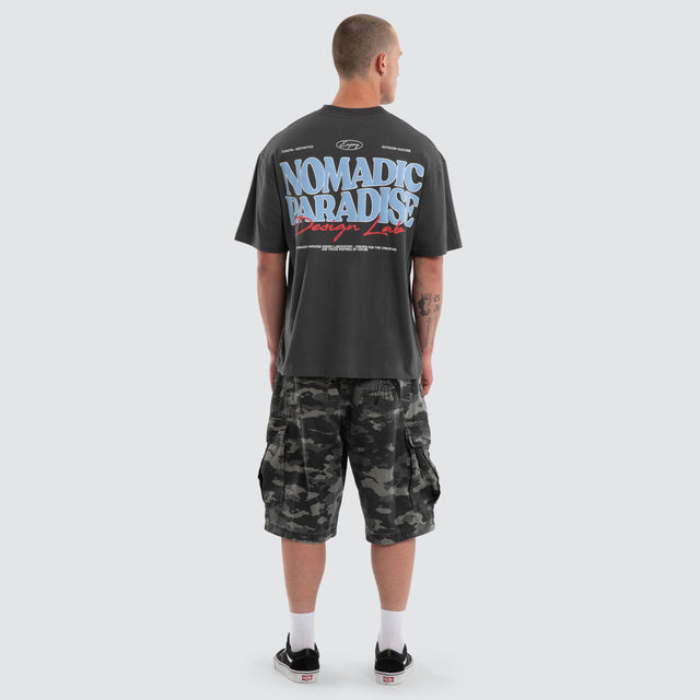 Model wears Enjoy Street Tee Asphalt T-Shirts Grey – image 3