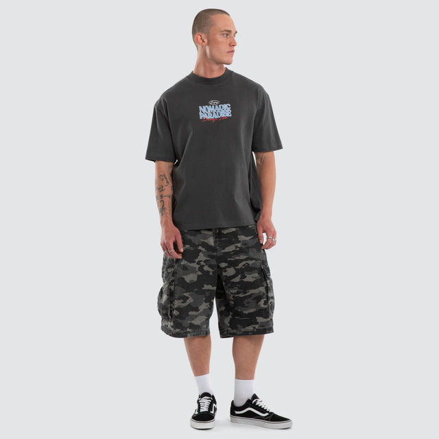 Model wears Enjoy Street Tee Asphalt T-Shirts Grey – image 2