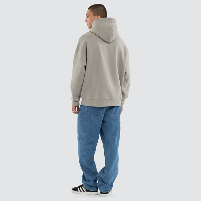 Model wears Unwind Oversized Hoodie Wild Dove Hoodies Grey – image 2