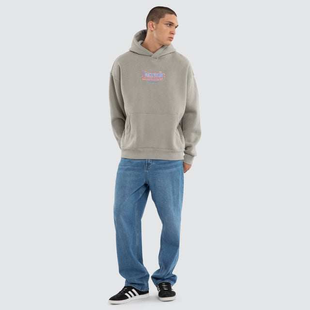 Model wears Unwind Oversized Hoodie Wild Dove Hoodies Grey – image 5