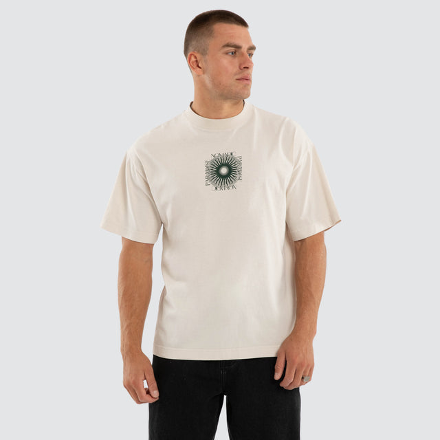 Model wears Board Street Tee Moonbeam T-Shirts Grey – image 1