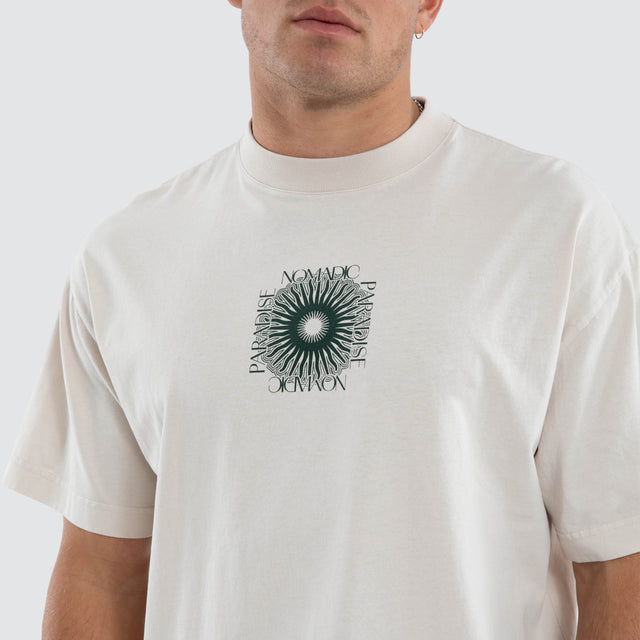 Model wears Board Street Tee Moonbeam T-Shirts Grey – image 4