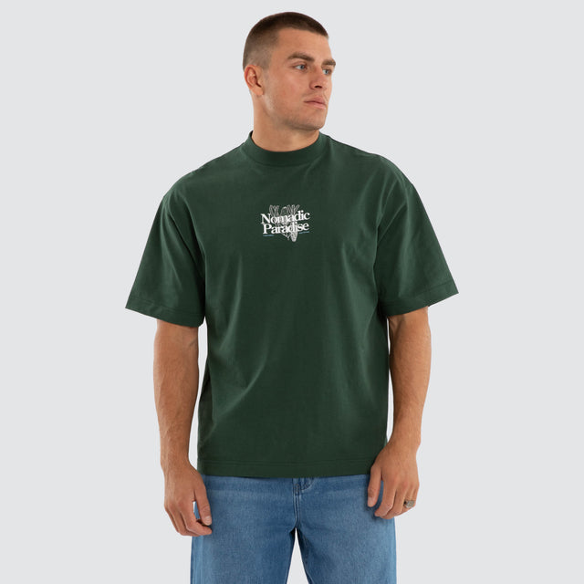 Model wears Seafoam Street Tee Sycamore T-Shirts Green – image 3