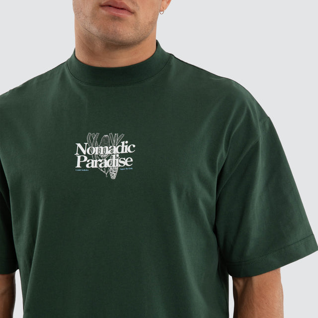 Model wears Seafoam Street Tee Sycamore T-Shirts Green – image 4