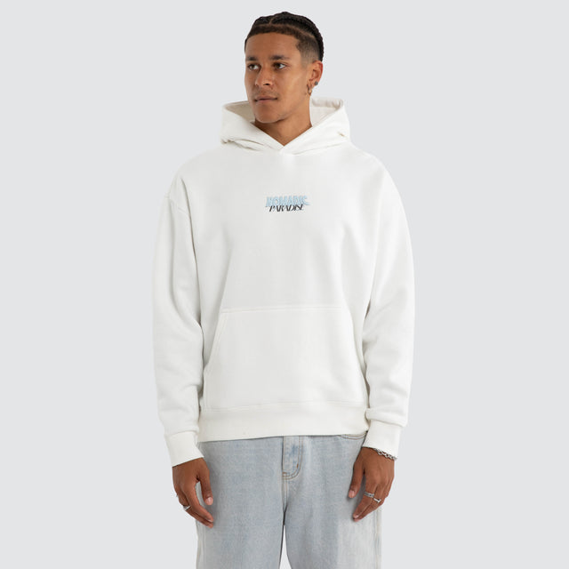 Highrise Oversized Hoodie Natural White