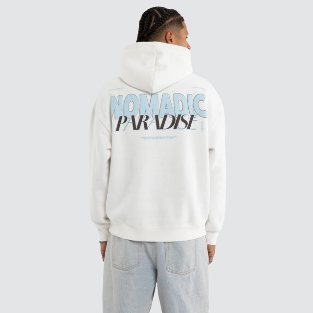 Highrise Oversized Hoodie Natural White
