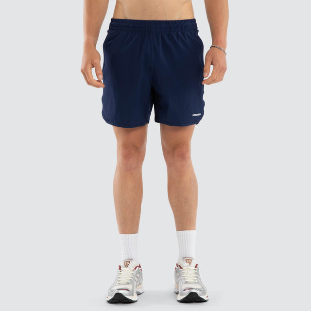 Model wears Cleary Sport Short Navy Shorts Navy – image 3