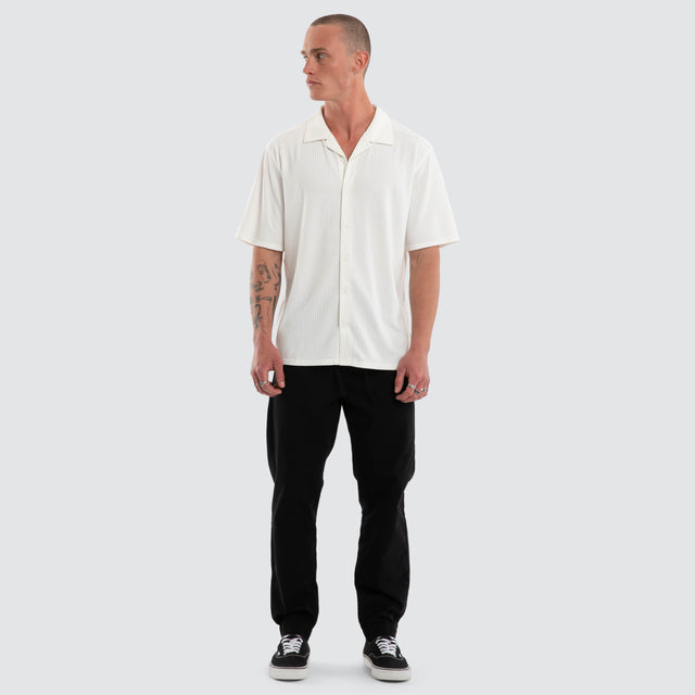 Casanova Cropped Resort Shirt White