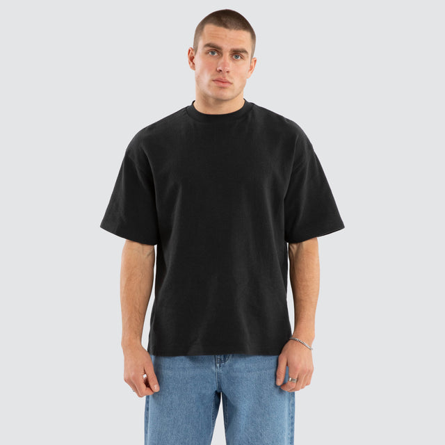 Elijah Textured Street Tee Anthracite