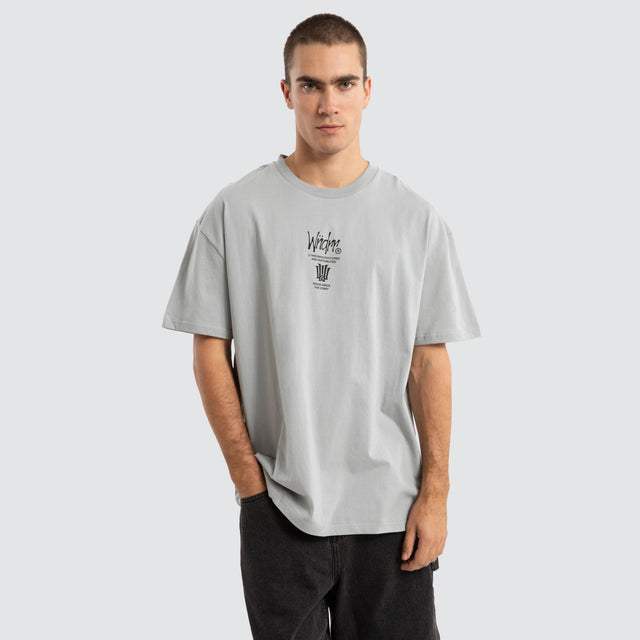 Noise Box Fit Tee Cement Grey