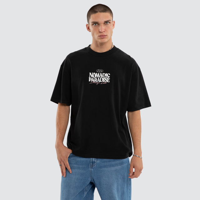 Hollow Street Tee Jet Black