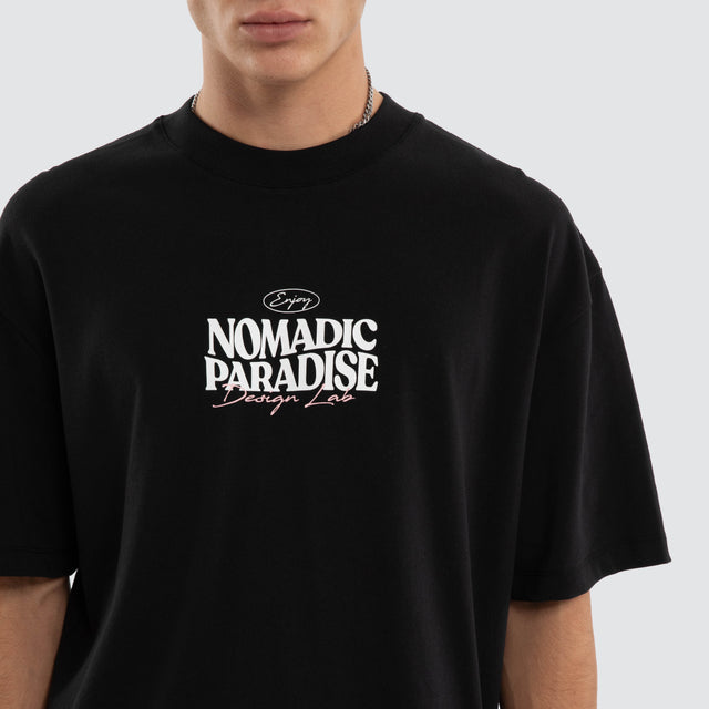 Hollow Street Tee Jet Black