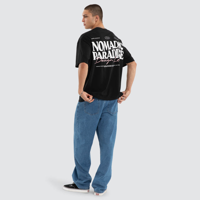 Hollow Street Tee Jet Black