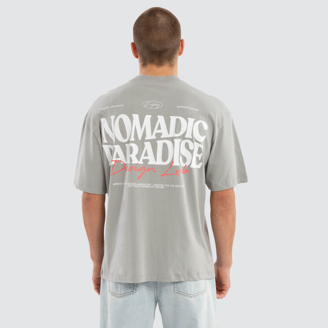Hollow Street Tee Neutral Grey