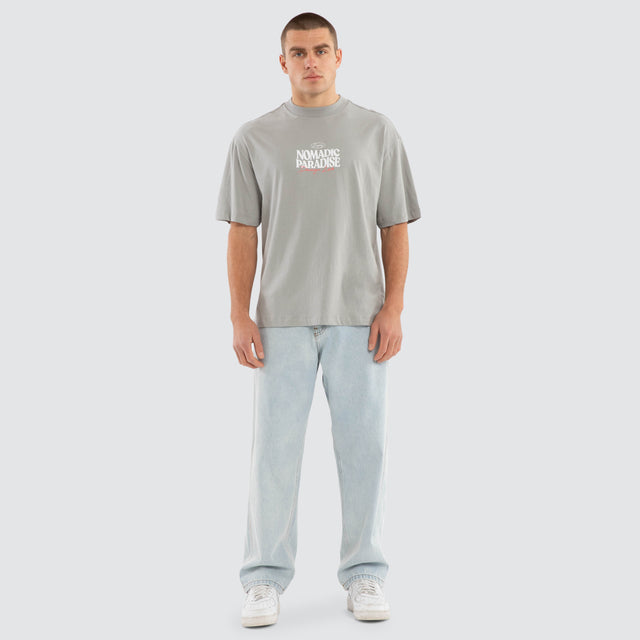Hollow Street Tee Neutral Grey
