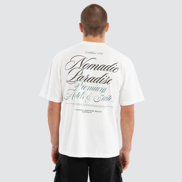 Passage Street Tee Natural White