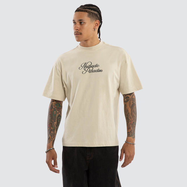 Palm Street Tee Oatmeal