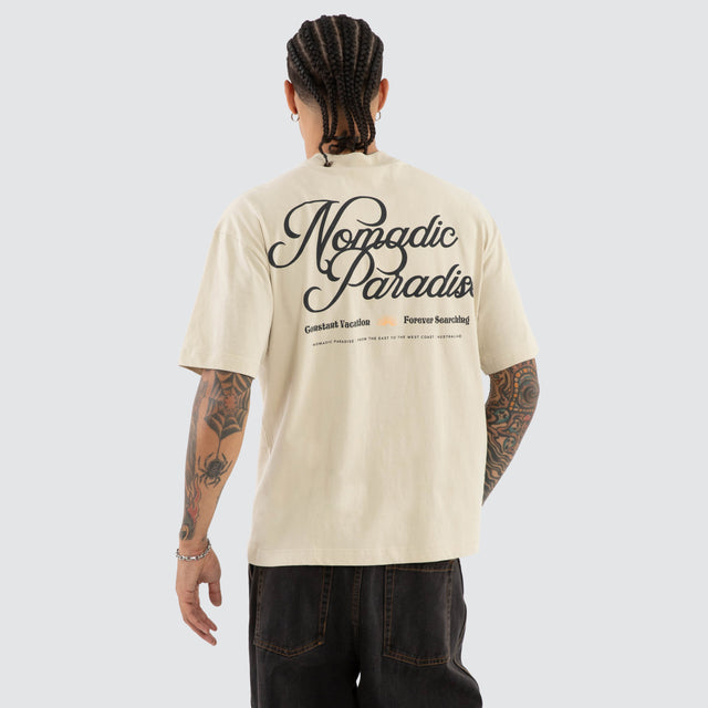 Palm Street Tee Oatmeal