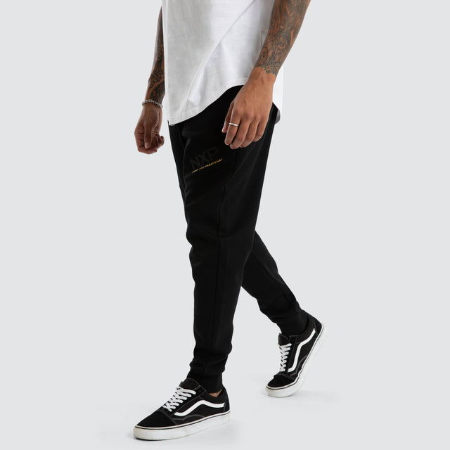 Turret Slim Trackpant Jet Black