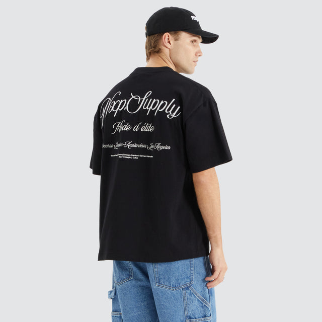 Index Heavy Street Tee Jet Black