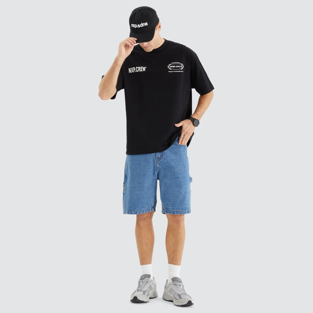 Index Heavy Street Tee Jet Black
