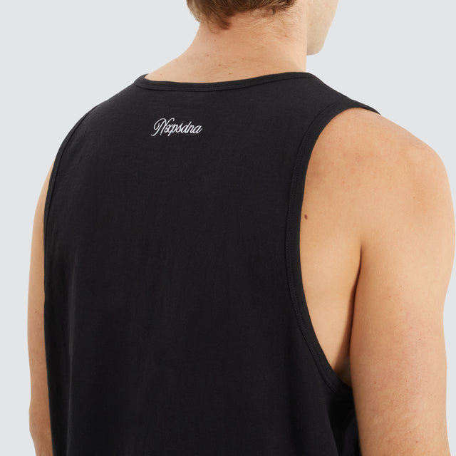 Asheville Relaxed Singlet Jet Black