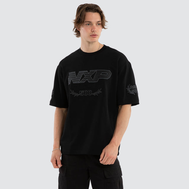Bounty Loopback Oversized Tee Jet Black