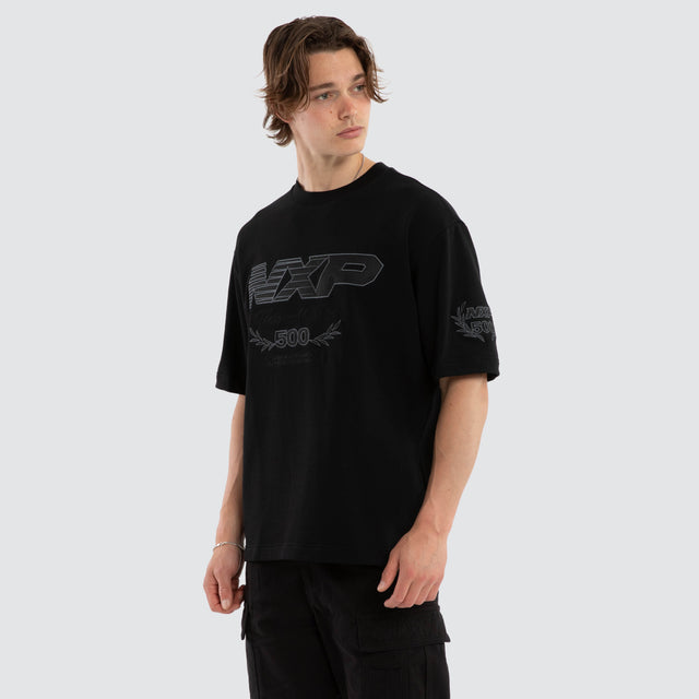 Bounty Loopback Oversized Tee Jet Black