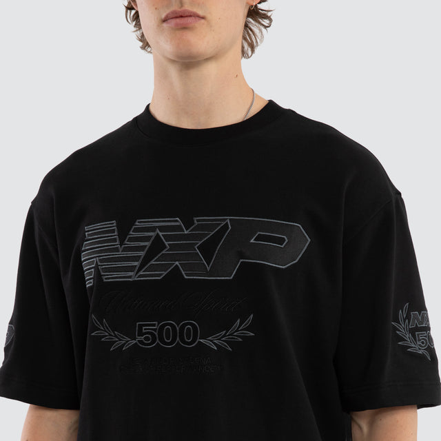 Bounty Loopback Oversized Tee Jet Black