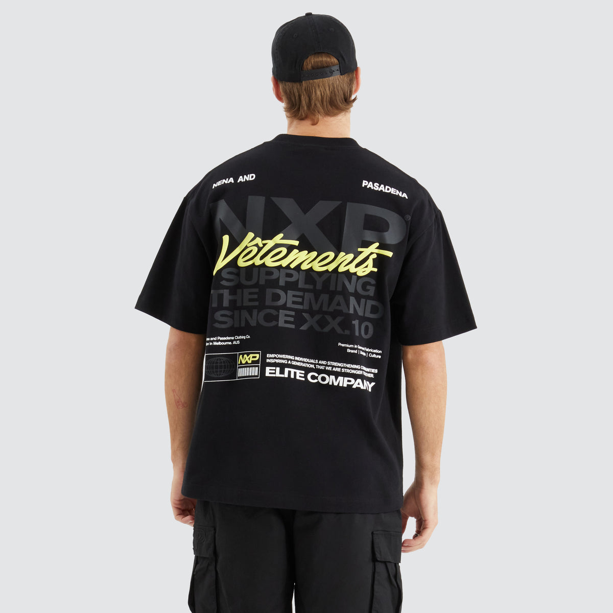 NXP Demand Street Tee in Jet Black | Neverland Store