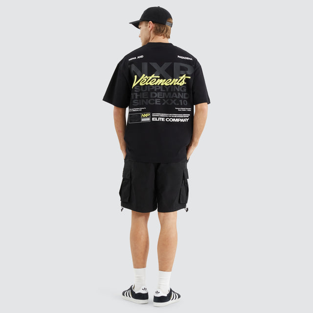 Demand Street Tee Jet Black