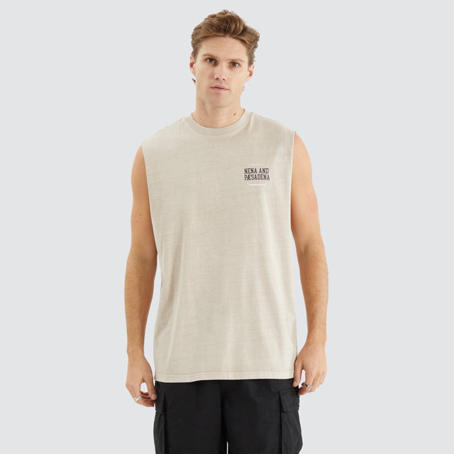 Overtaking Relaxed Muscle Tee Pigment Silver Grey