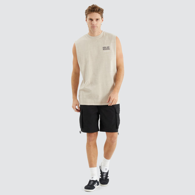 Overtaking Relaxed Muscle Tee Pigment Silver Grey