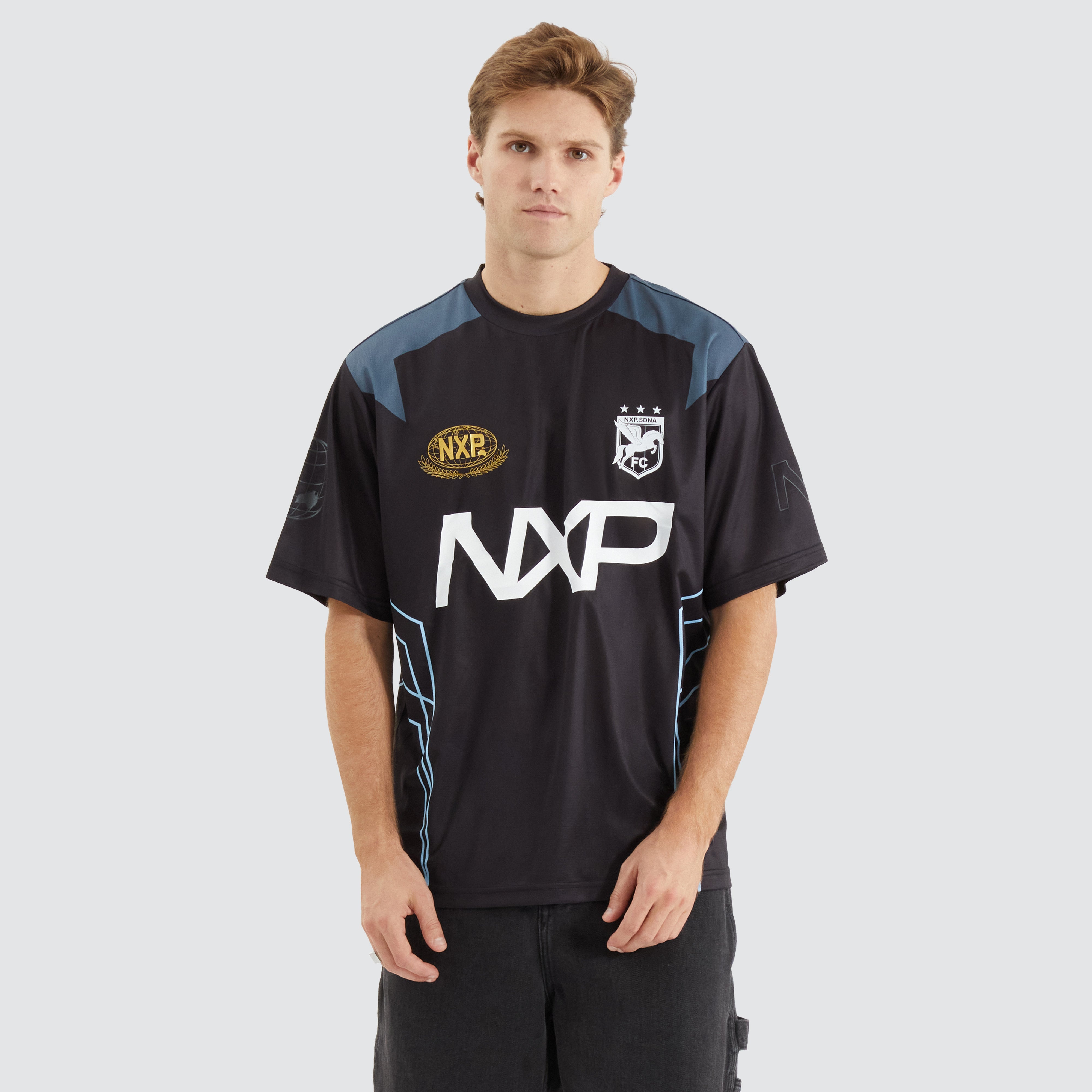 NXP Apprentice Football Jersey in Jet Black | Neverland Store