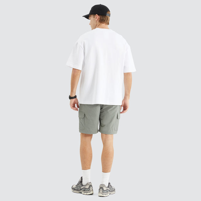 Captain Loopback Street Tee Optical White