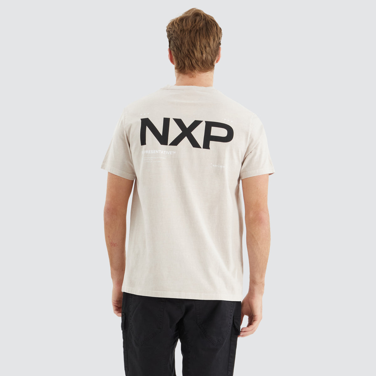 NXP Brace Standard Tee in Pigment Silver Grey | Neverland Store