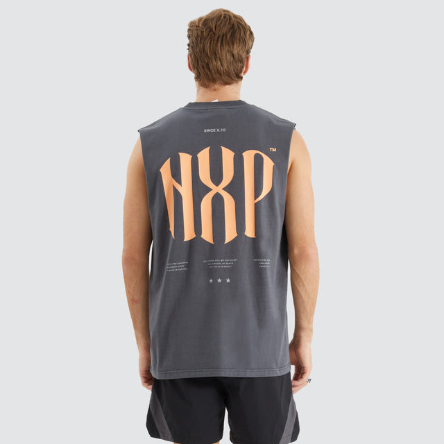 Anode Relaxed Muscle Tee Pigment Asphalt